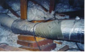 Asbestos ducting